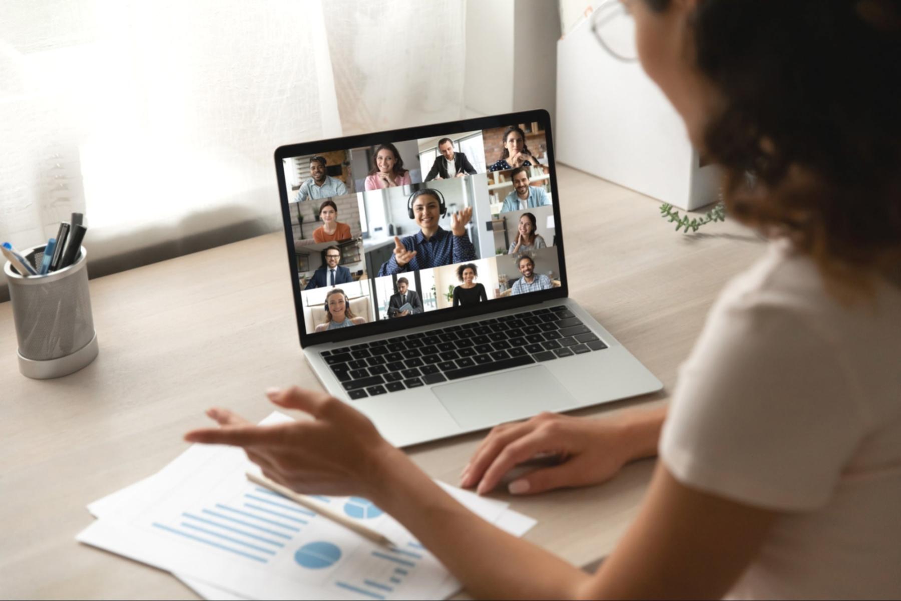 Sesión interactiva de seminario online