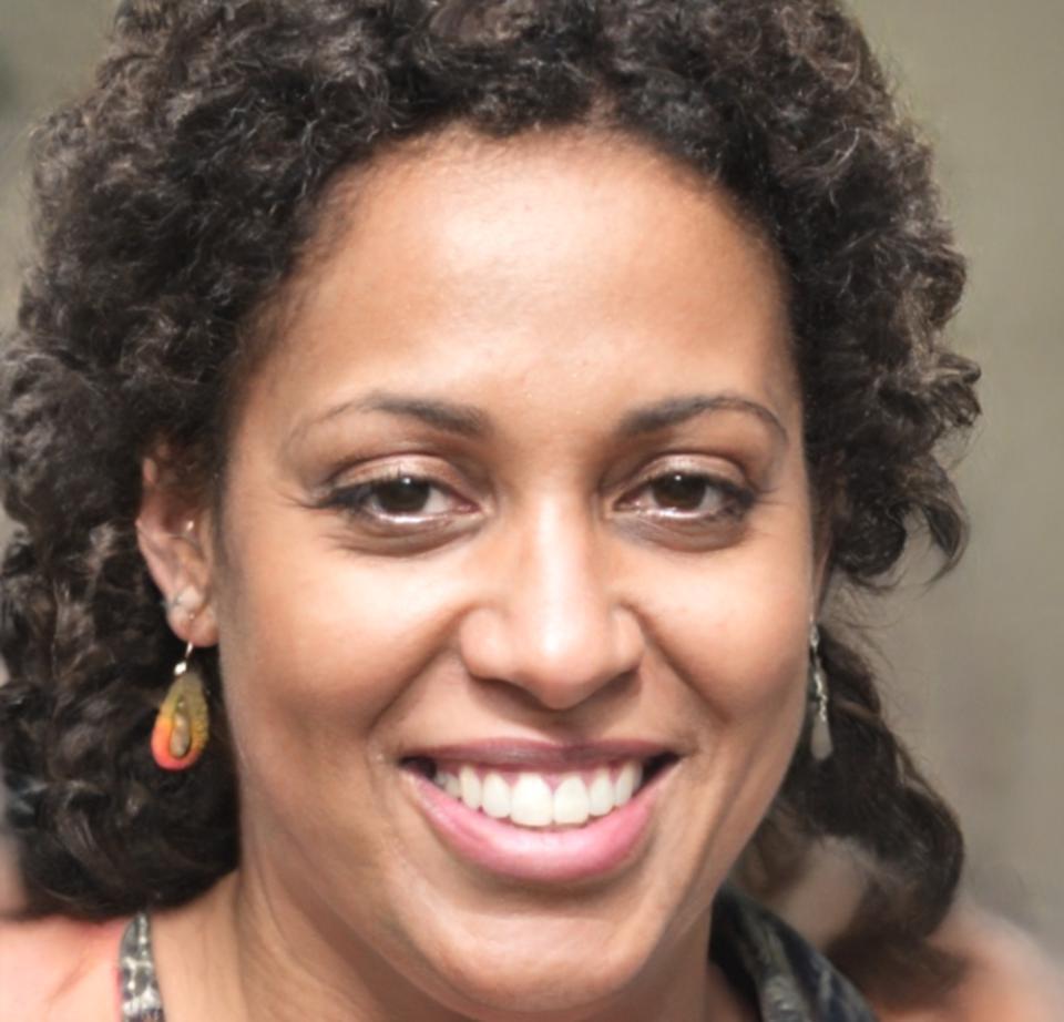 Retrato profesional de instructora financiera